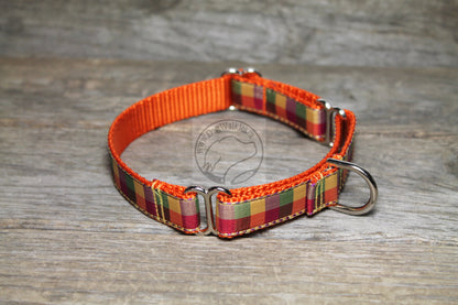 Fall Plaid - tartan dog collar