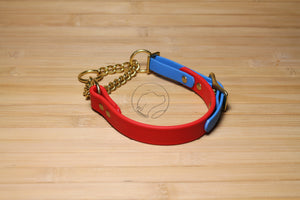 Biothane Chain Martingale Dog Collar - 3/4" (20mm) wide - All Colours