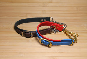 Biothane Chain Martingale Dog Collar - 3/4" (20mm) wide - All Colours