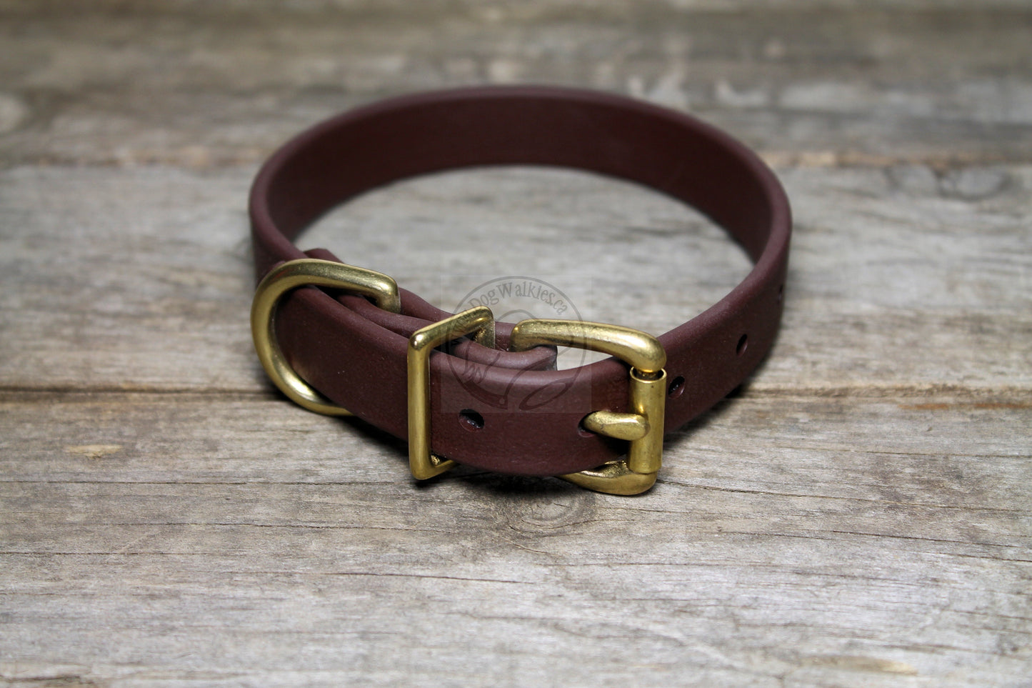 Dark Chocolate Brown Biothane Dog Collar - 3/4" (20mm) wide