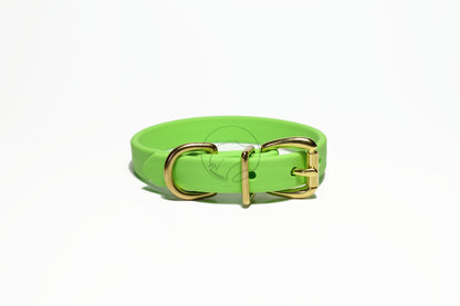 Lime Green Biothane Dog Collar - 5/8"(16mm) wide