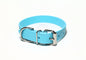 Frozen Blue Biothane Dog Collar - 1 inch (25mm) wide