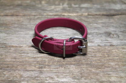 Wine Merlot Biothane Dog Collar - 5/8"(16mm) wide