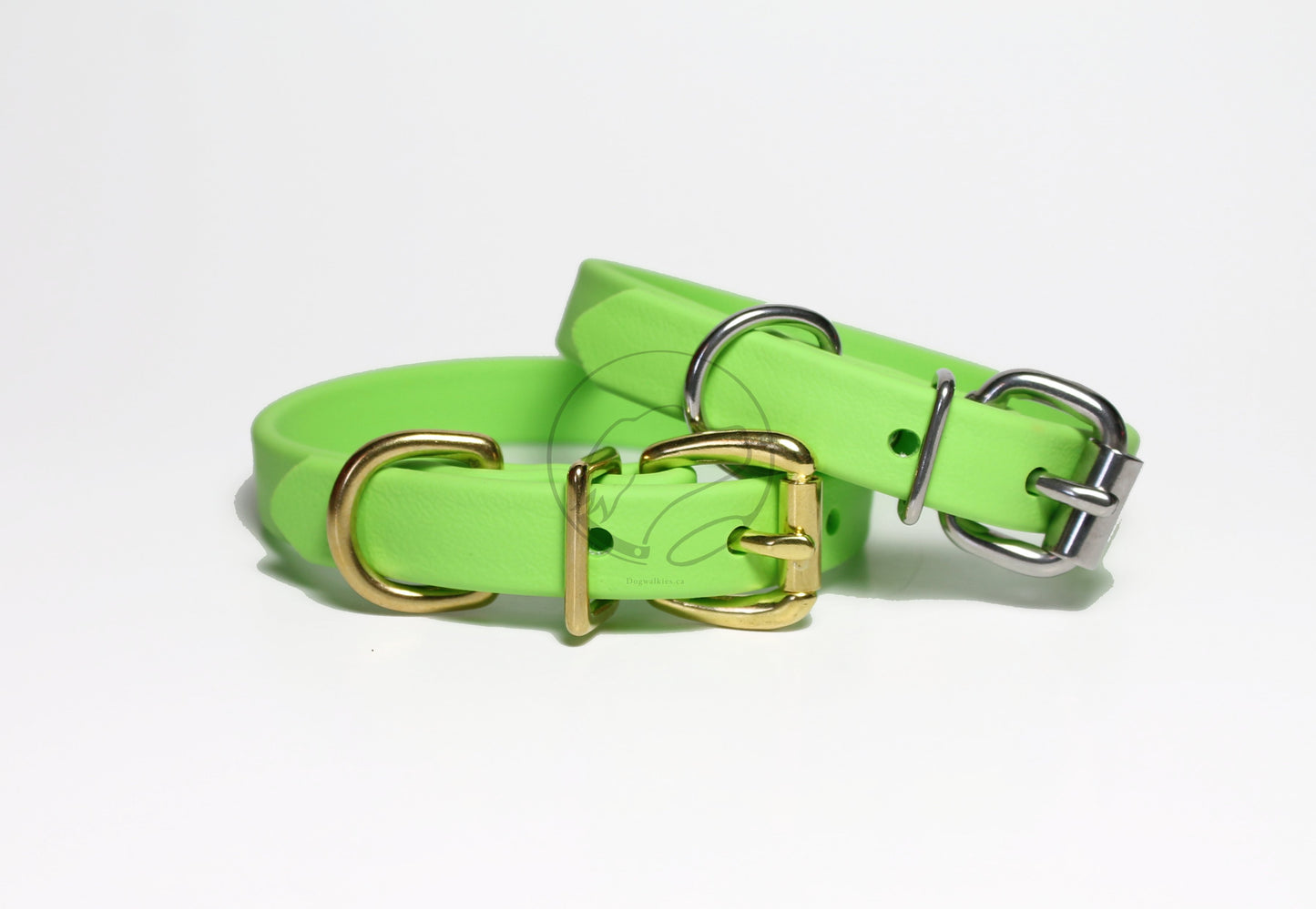 Lime Green Biothane Dog Collar - 5/8"(16mm) wide