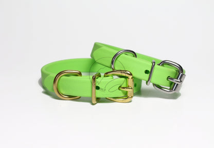 Lime Green Biothane Dog Collar - 5/8"(16mm) wide