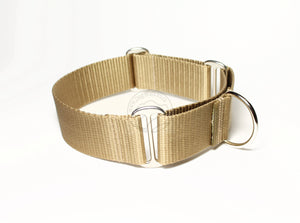 Wide Martingale Dog Collar 1.5" (38mm); Simple - Elegant - Strong