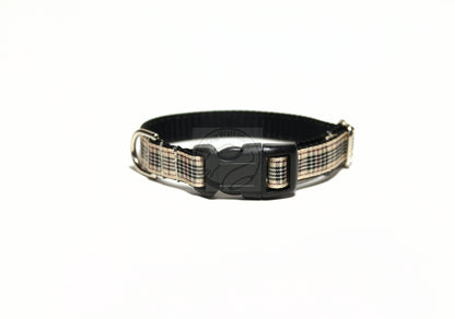 Blackberry tartan - dog collar