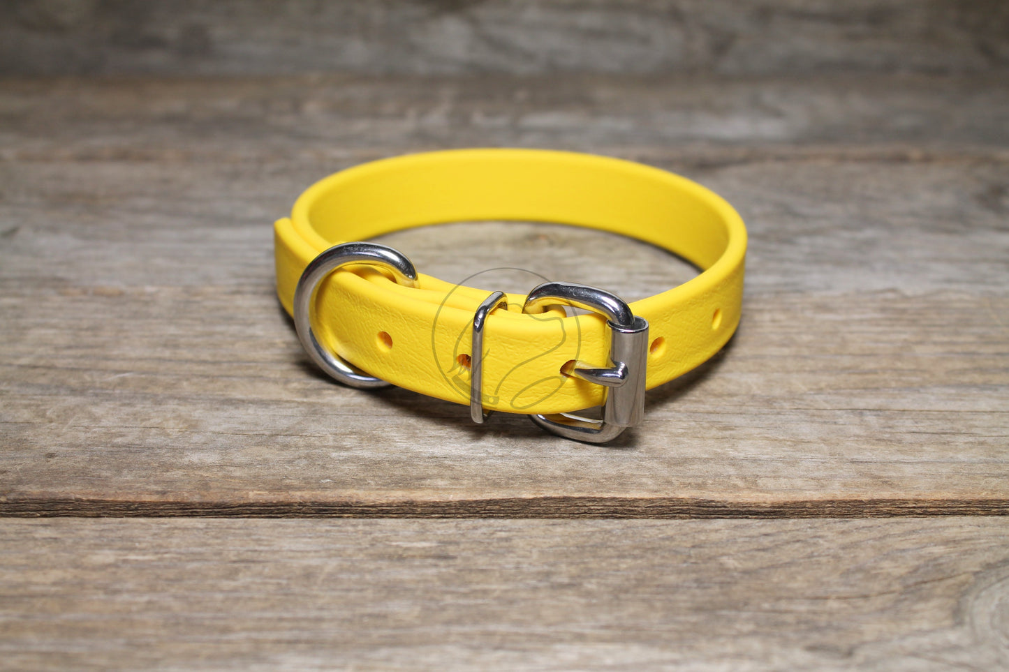 Sunflower Yellow Biothane Dog Collar - 3/4" (20mm) wide