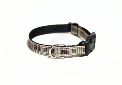 Blackberry tartan - dog collar