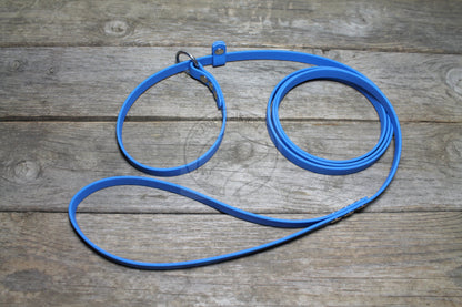 English Slip Lead - Stainless Steel or Solid Brass - Waterproof Leash in Genuine Biothane - 12mm (1/2") width