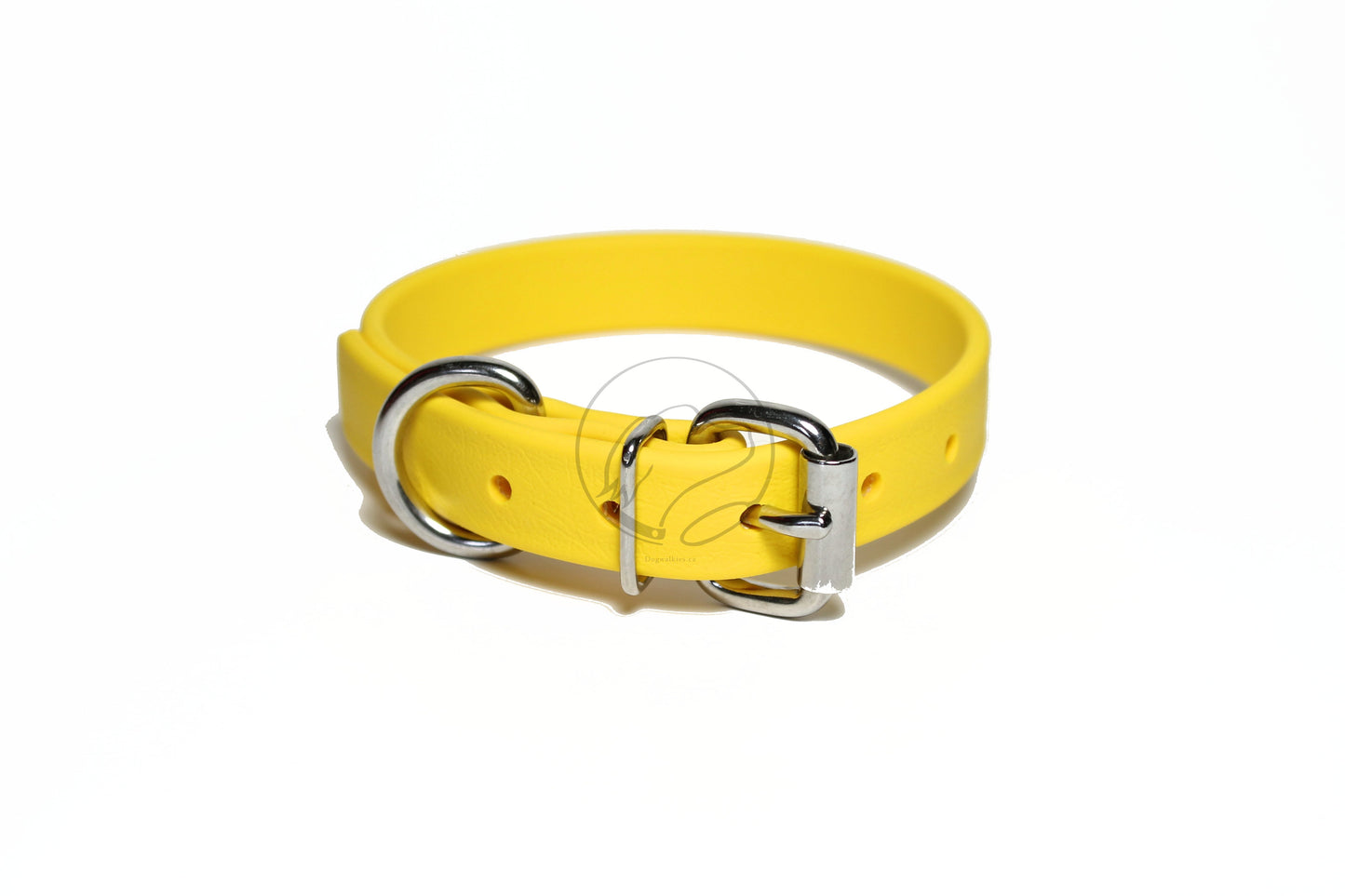 Sunflower Yellow Biothane Dog Collar - 3/4" (20mm) wide