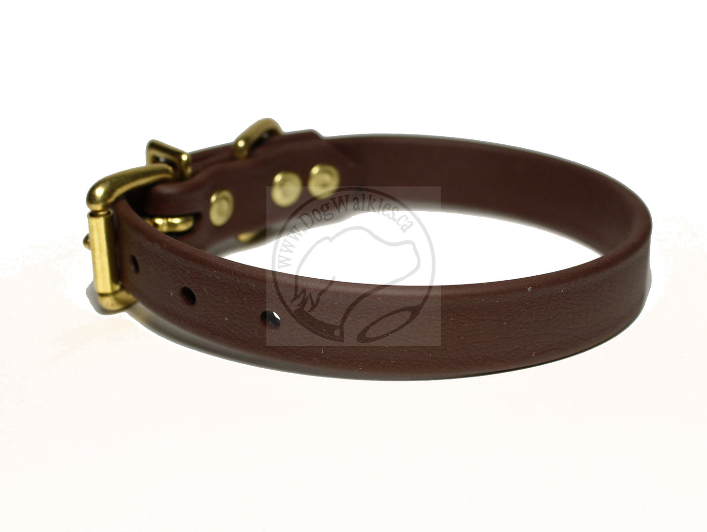 Dark Chocolate Brown Biothane Dog Collar - 3/4" (20mm) wide