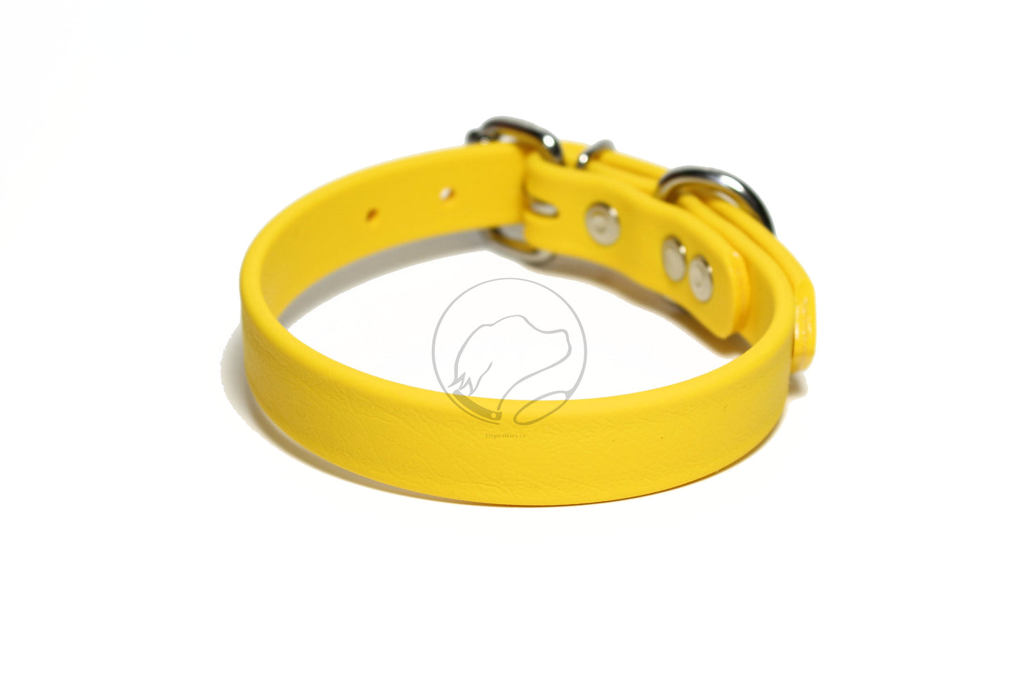 Sunflower Yellow Biothane Dog Collar - 3/4" (20mm) wide