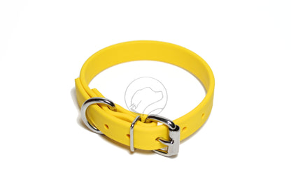 Sunflower Yellow Biothane Dog Collar - 3/4" (20mm) wide