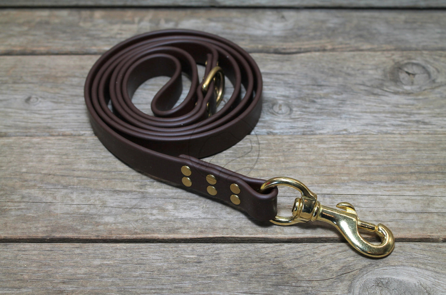 Dark Chocolate Brown Biothane Large Dog Leash