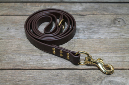 Dark Chocolate Brown Biothane Large Dog Leash