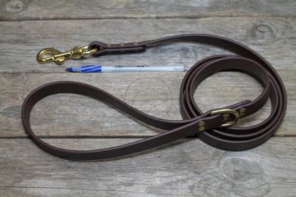 Dark Chocolate Brown Biothane Large Dog Leash