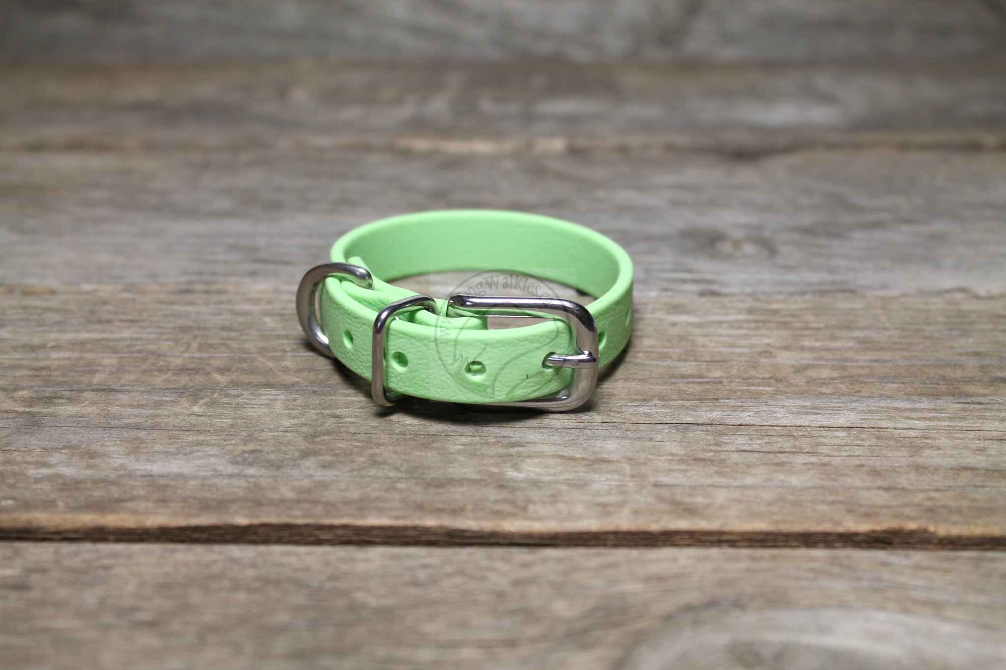 Discontinued- Limited Pastel Mint Green Biothane Small Dog Collar - 1/2" (12mm) wide