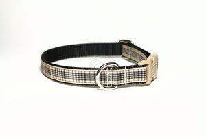 Blackberry tartan - dog collar