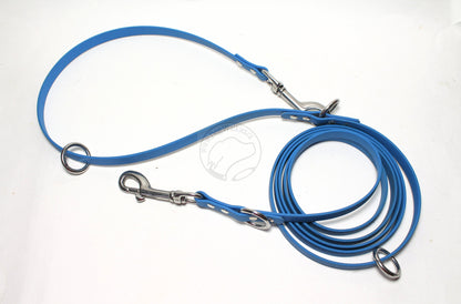 Convertible Waterproof Leash in Genuine Biothane - Lighter 12mm (1/2") width