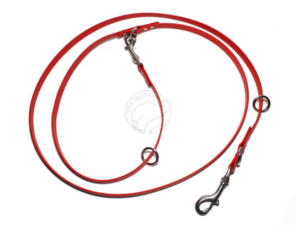 Convertible Waterproof Leash in Genuine Biothane - Lighter 12mm (1/2") width