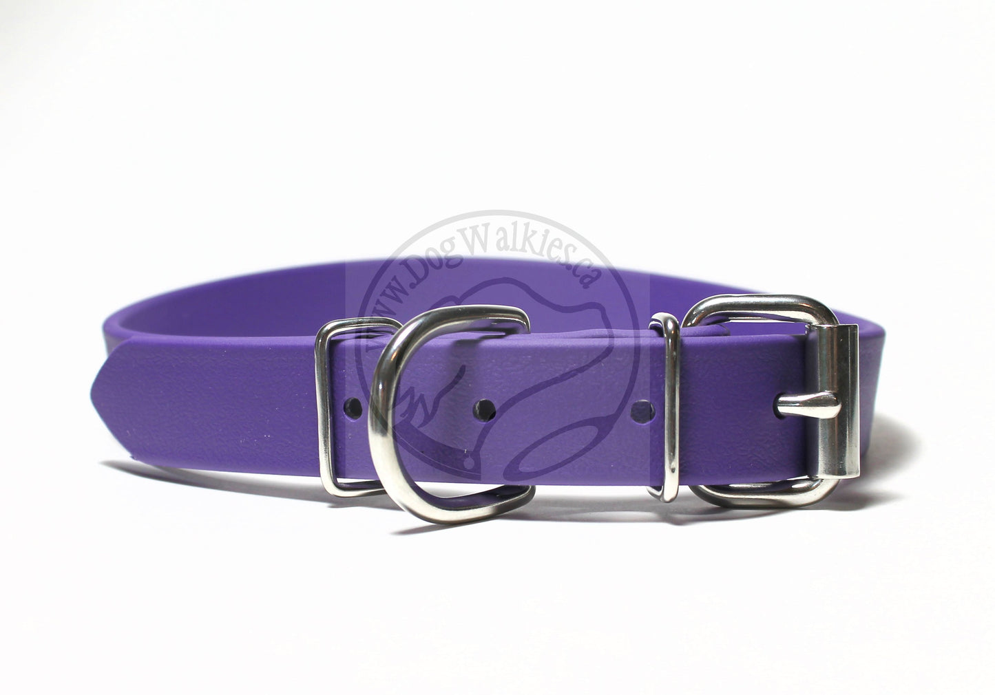 Royal Purple Biothane Dog Collar - 1 inch (25mm) wide