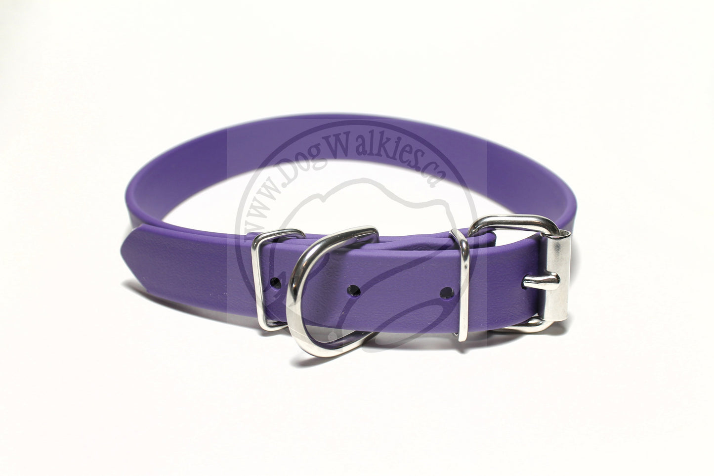 Royal Purple Biothane Dog Collar - 1 inch (25mm) wide