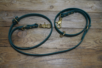 Convertible Waterproof Leash in Genuine Biothane - 16mm (5/8") width - 39 colours