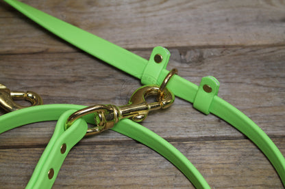 Convertible Waterproof Leash in Genuine Biothane - 16mm (5/8") width - 39 colours