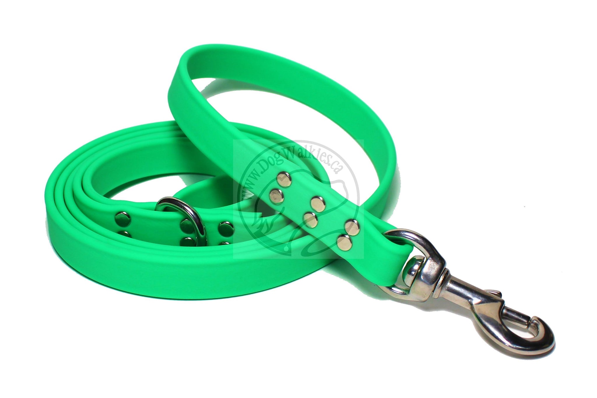 Neon Apple Green Biothane Large Dog Leash