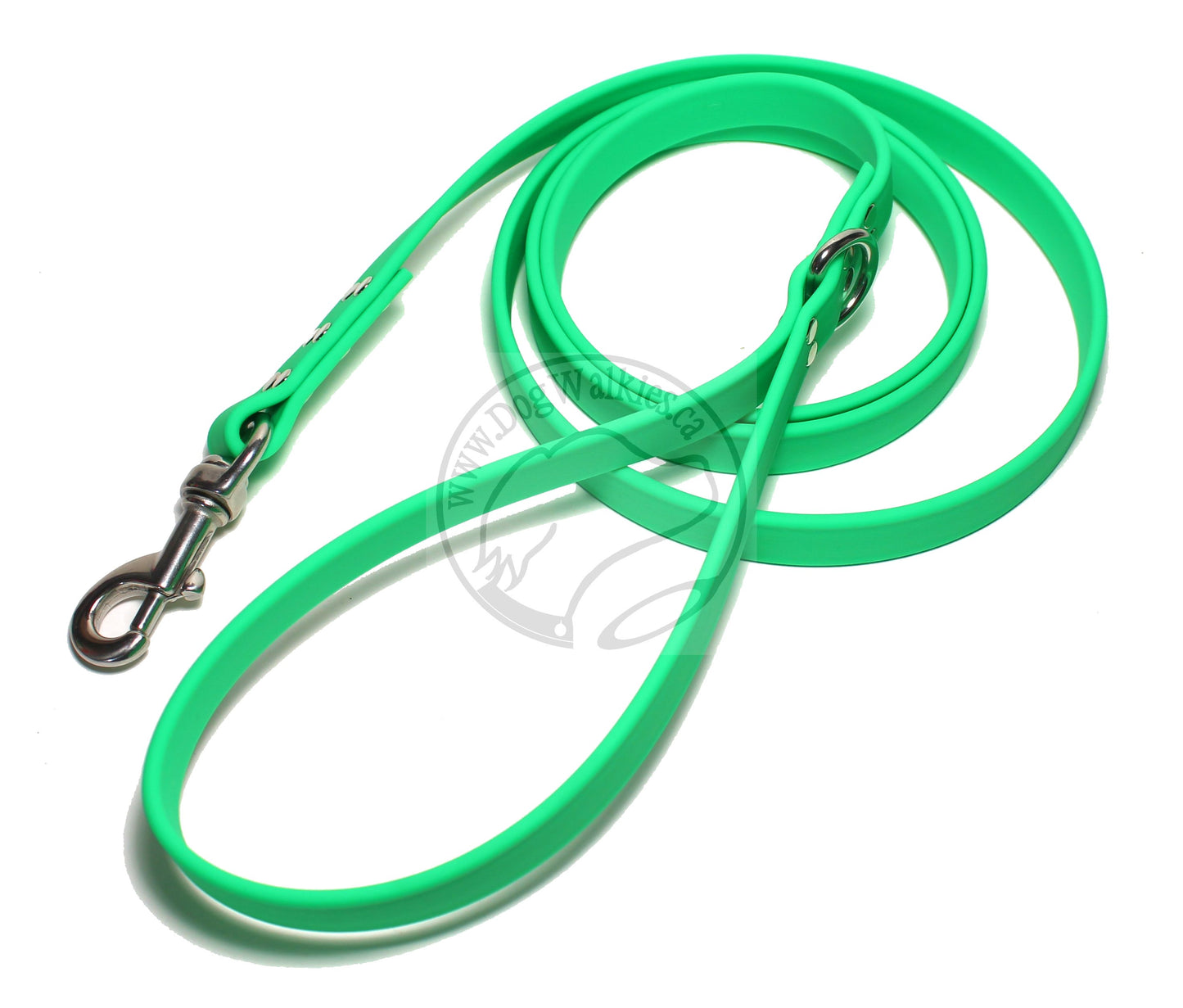 Neon Apple Green Biothane Large Dog Leash