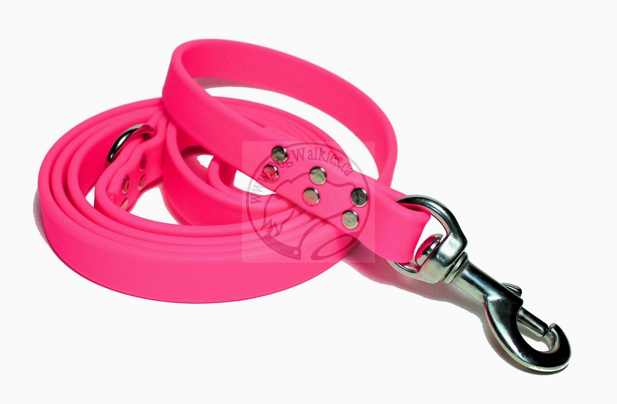 Neon Pink Biothane Large Dog Leash – Dog Walkies.ca