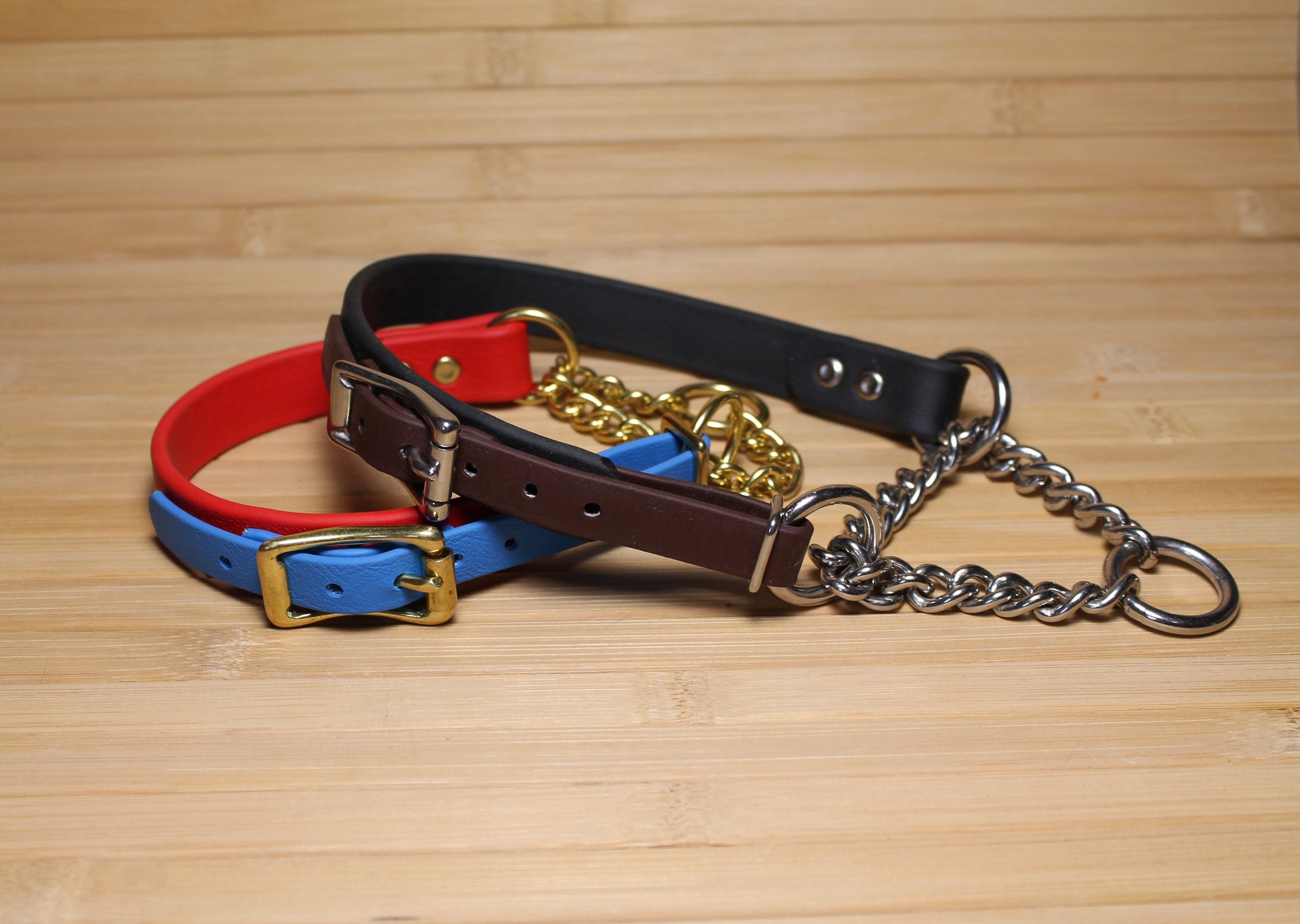 Biothane Chain Martingale Dog Collar - 3/4" (20mm) wide - All Colours