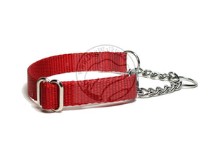 Chain Martingale Dog Collar 3/4" (19mm) wide; Simple - Elegant - Strong