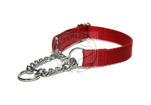 Chain Martingale Dog Collar 3/4" (19mm) wide; Simple - Elegant - Strong