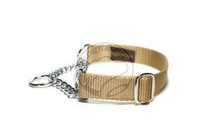 Chain Martingale Dog Collar 1" (25mm) wide; Simple - Elegant - Strong