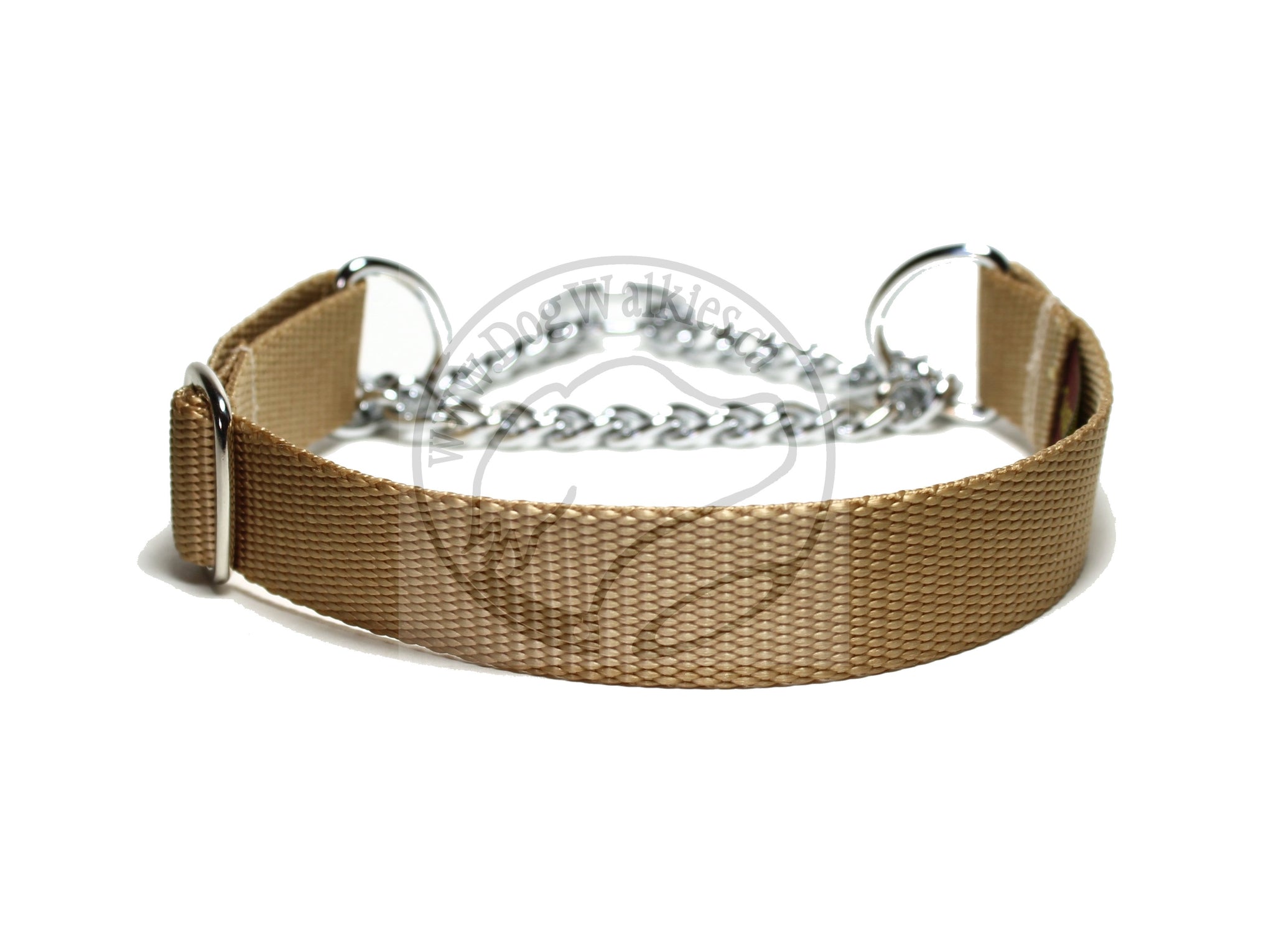 Chain Martingale Dog Collar 1" (25mm) wide; Simple - Elegant - Strong