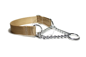 Chain Martingale Dog Collar 1" (25mm) wide; Simple - Elegant - Strong