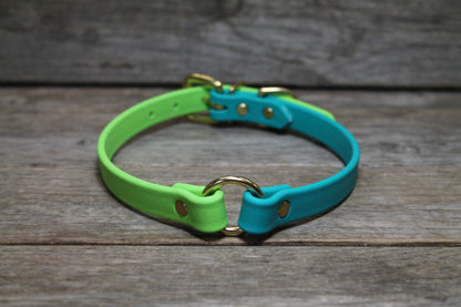 Biothane Two Tone Ring Dog Collar - Waterproof -  5/8"(16mm) wide