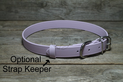 Lavender Purple Biothane Dog Collar - 1 inch (25mm) wide