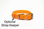 Bright Pumpkin Orange Biothane Dog Collar - 1 inch (25mm) wide