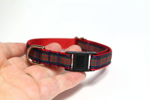 Tartan Cat Collar - Breakaway - 1/2" (12mm) wide