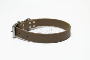 Coyote Tan Biothane Dog Collar - 1 inch (25mm) wide