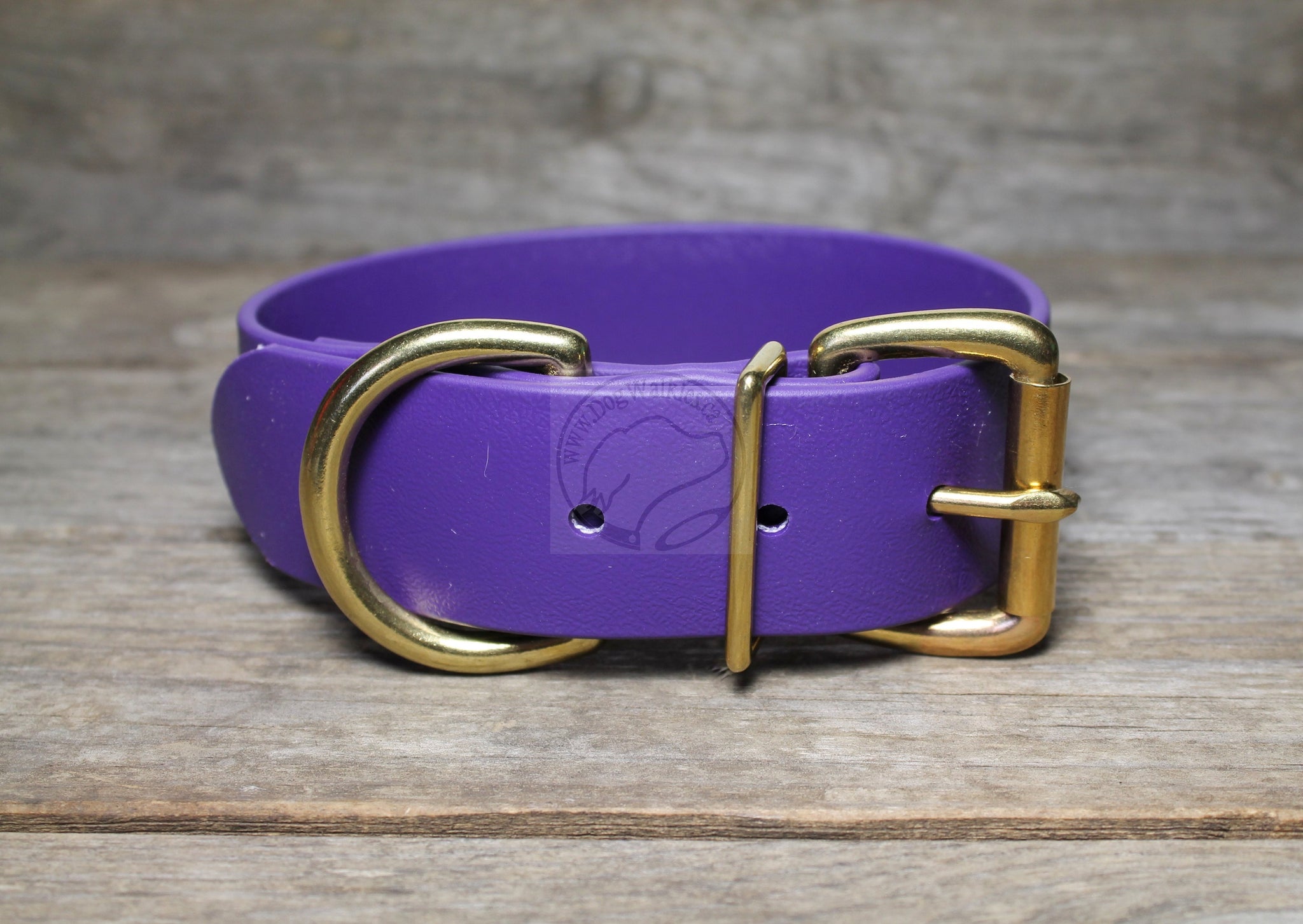 Royal Purple Biothane Dog Collar - Extra Wide - 1.5 inch (38mm) wide