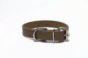 Coyote Tan Biothane Dog Collar - 1 inch (25mm) wide