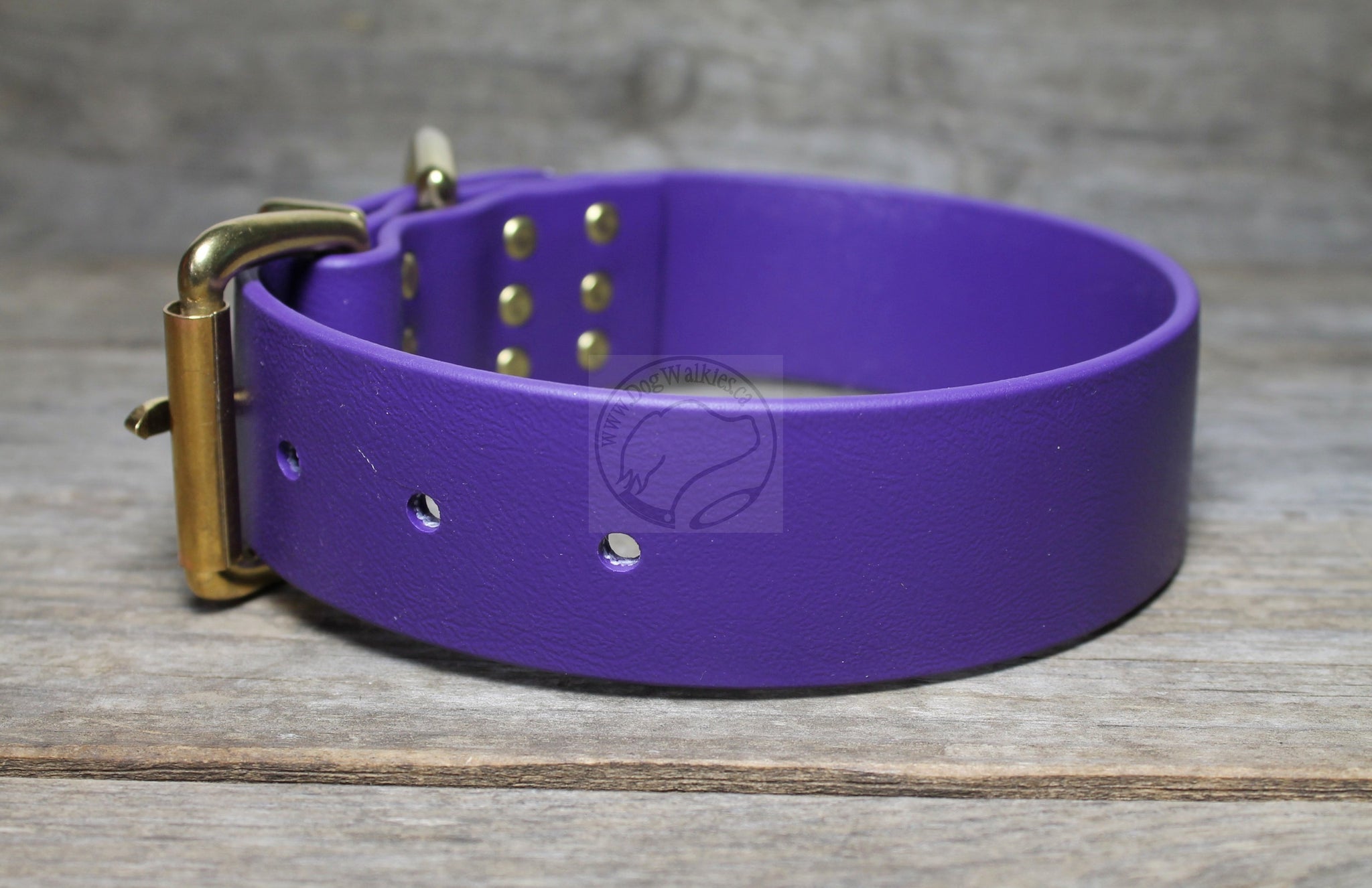 Royal Purple Biothane Dog Collar - Extra Wide - 1.5 inch (38mm) wide