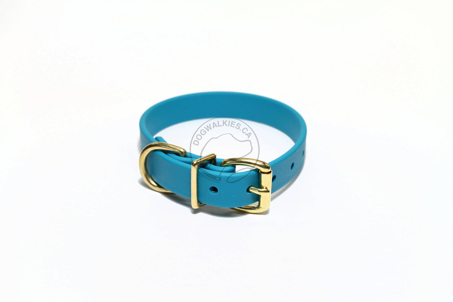 Oasis Blue Biothane Dog Collar - 3/4" (20mm) wide