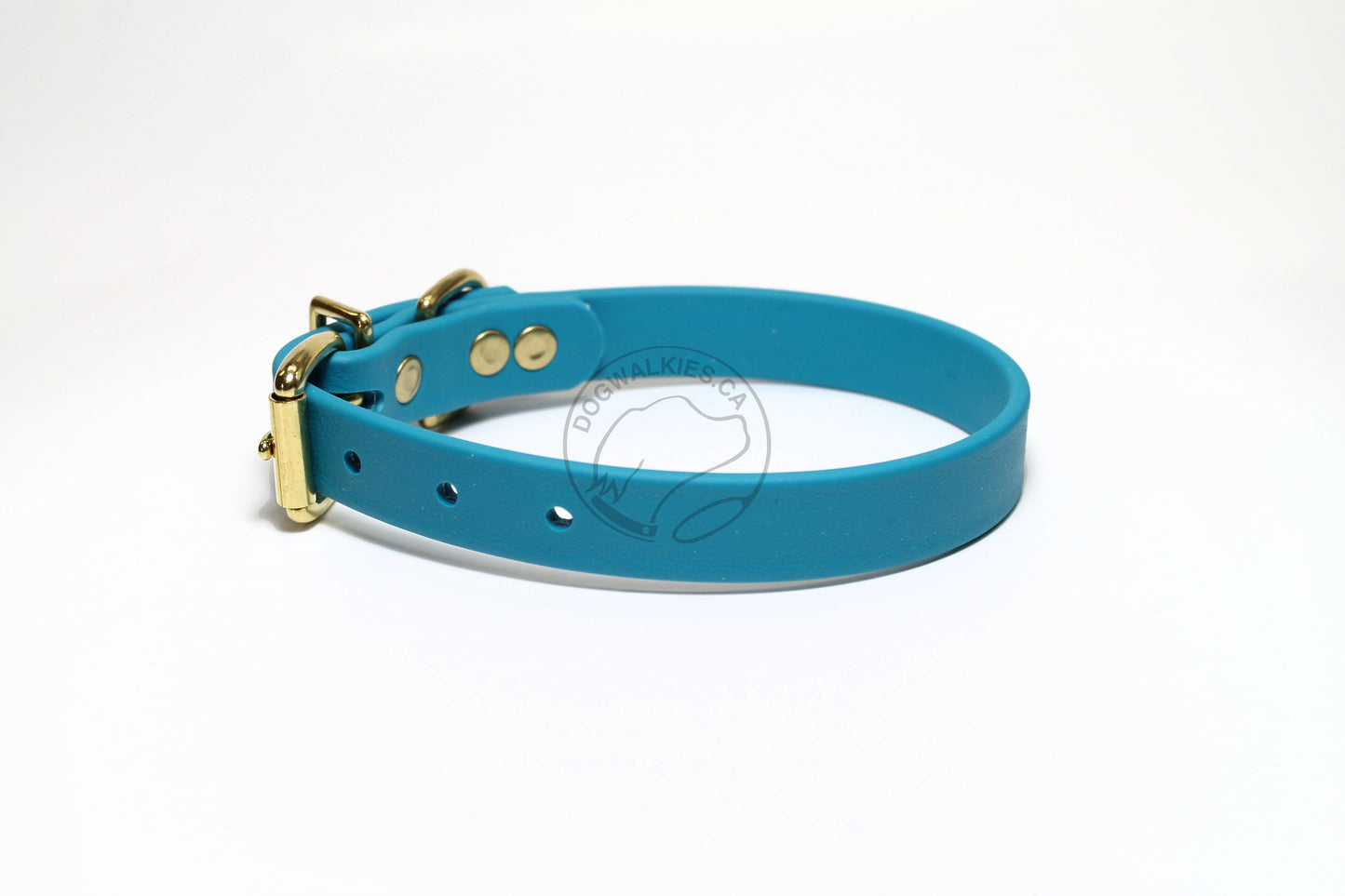 Oasis Blue Biothane Dog Collar - 3/4" (20mm) wide