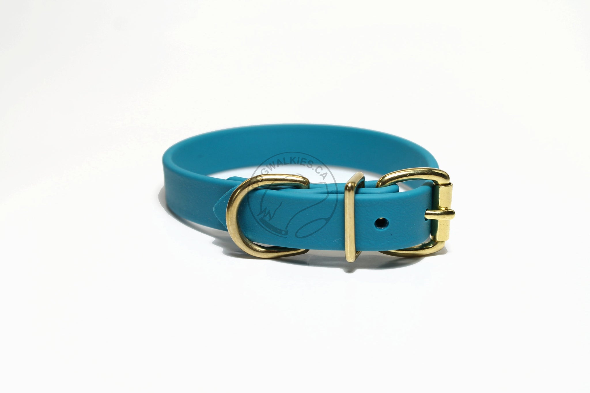 Oasis Blue Biothane Dog Collar - 3/4" (20mm) wide