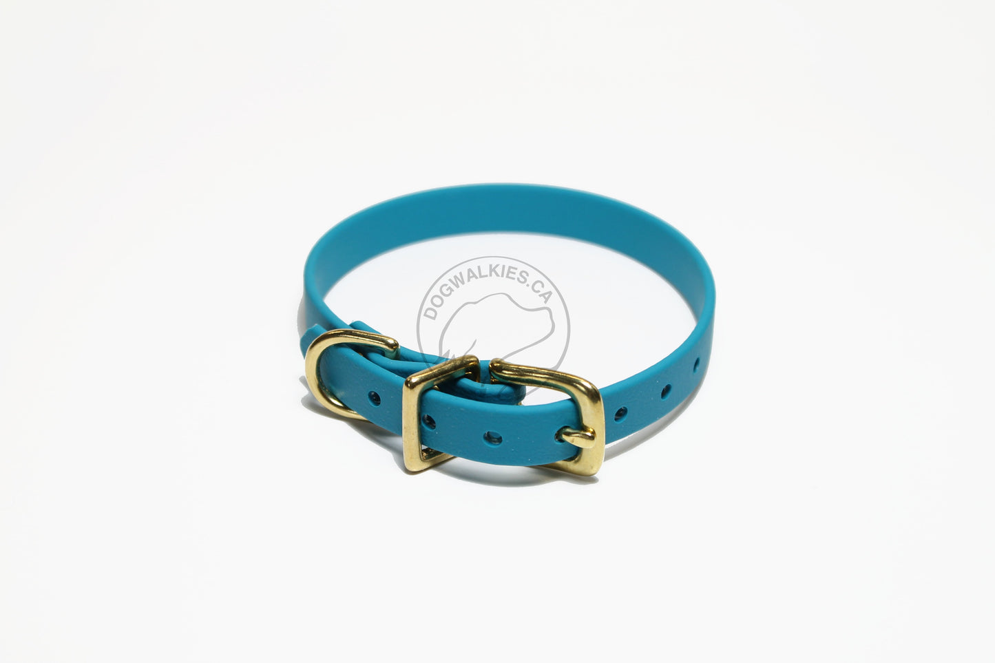 Oasis Blue Biothane Small Dog Collar - 1/2" (12mm) wide